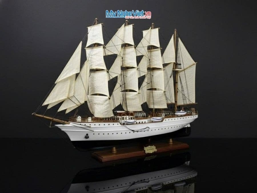 Esmeralda Naval Schooner 39-Inch Premium Wood Model | 19th Century Maritime Legacy