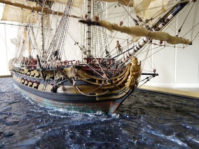 Discover the Timeless Elegance of a Handcrafted 17th Century Warship Model